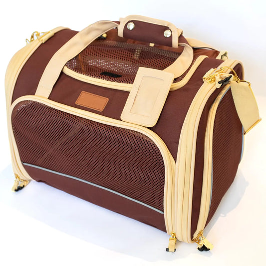 PETPROVED Carrier Soft Dog Carrier for Small Dogs Airline Approved Pet Carrier for Cat Dog Travel Bag Large Cat Bag Small Dog Bag Puppy Carrier